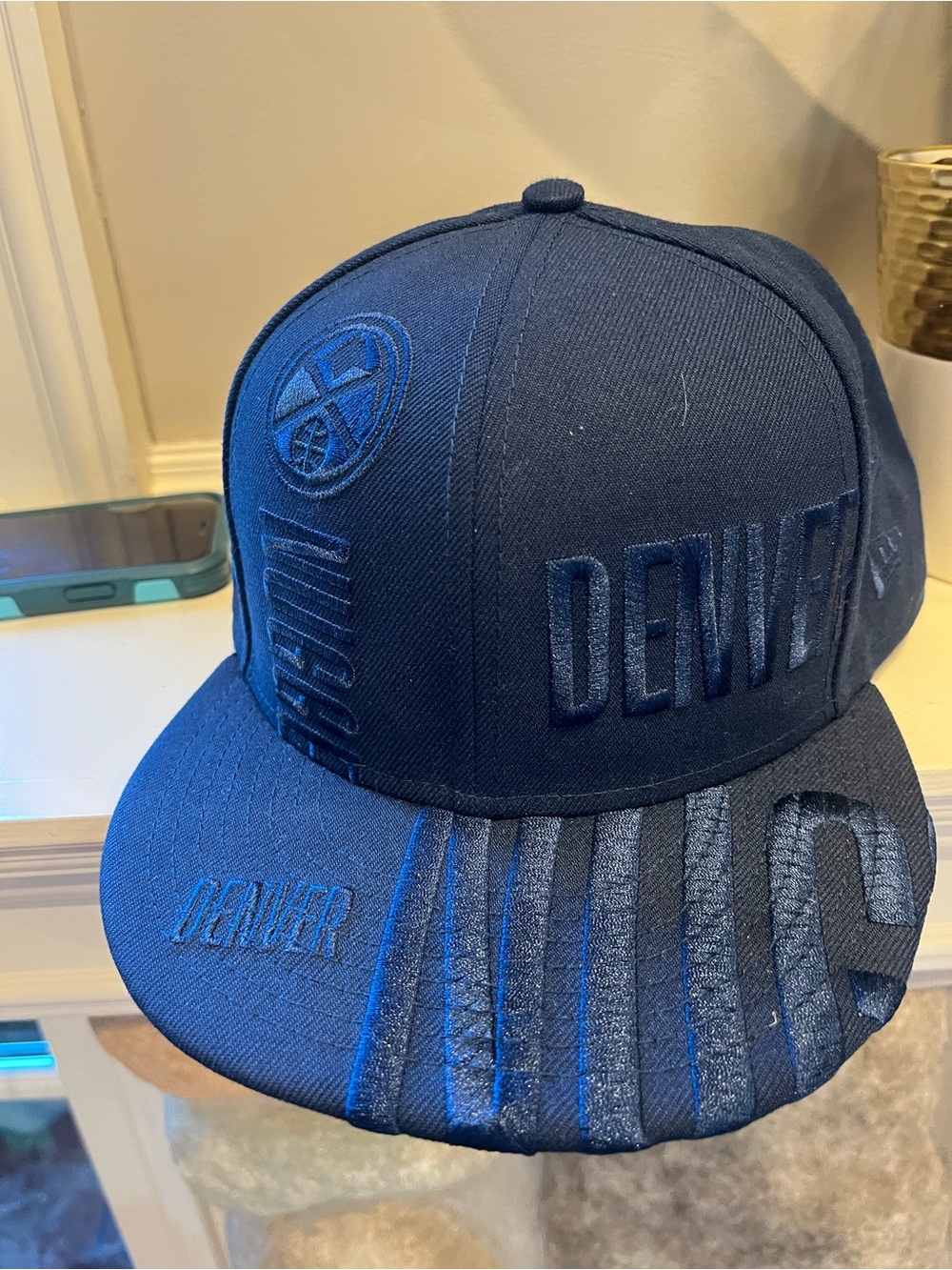 9fifty Denver Nuggets New Era Navy 2019 Tip-Off Series Team Tonal Snapback Hat